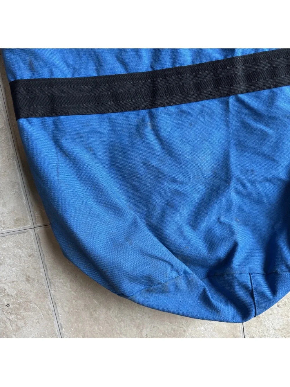 Vintage 80s 90s Eastpak Blue Canvas Duffel Bag USA  XL Travel Gear Bag READ 38